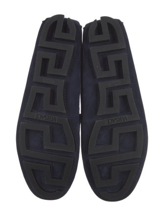 Versace Suede Leather Trim Embellishment Drivers
