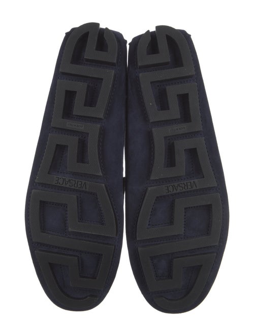 Versace Suede Leather Trim Embellishment Drivers