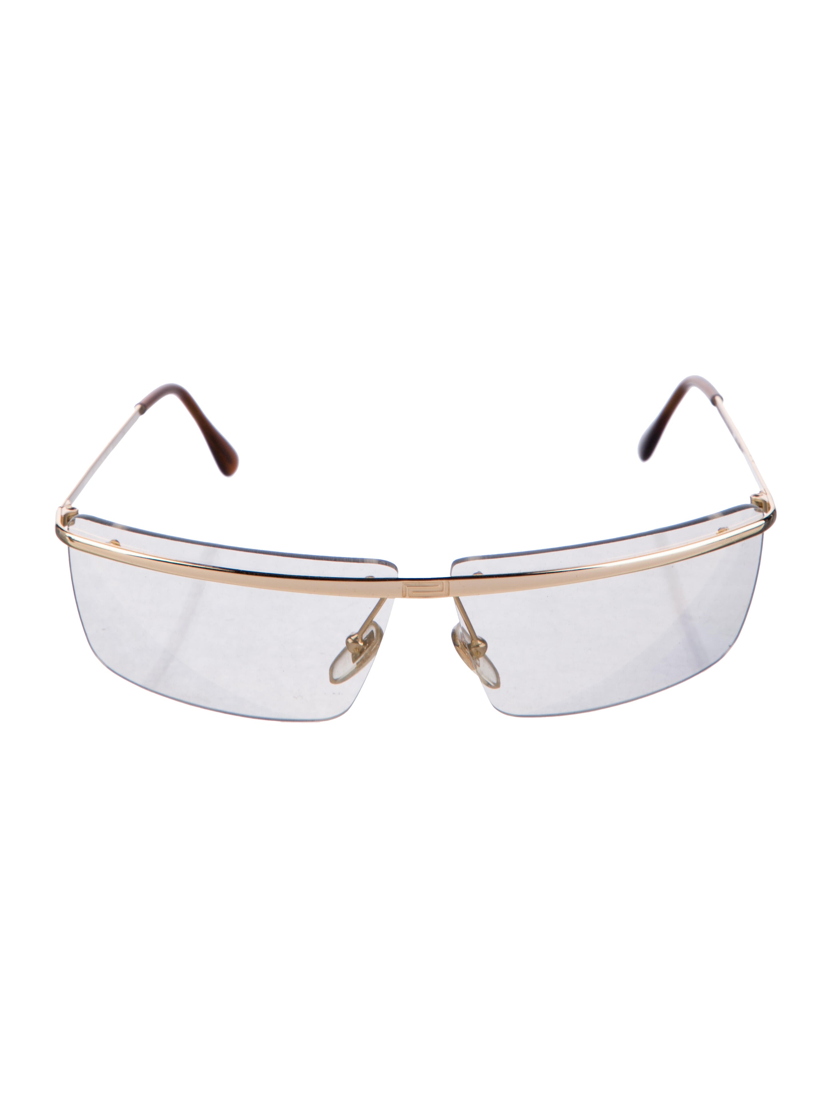 Versace Shield Mirrored Sunglasses