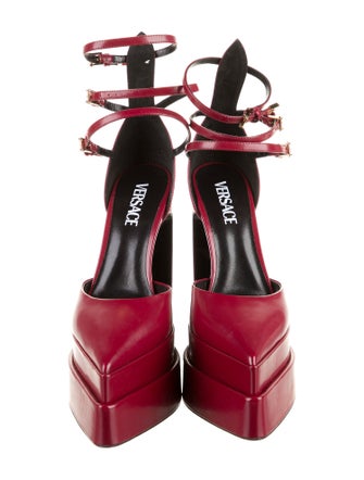 Versace Leather D'Orsay Pumps