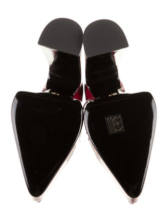 Versace Leather D'Orsay Pumps