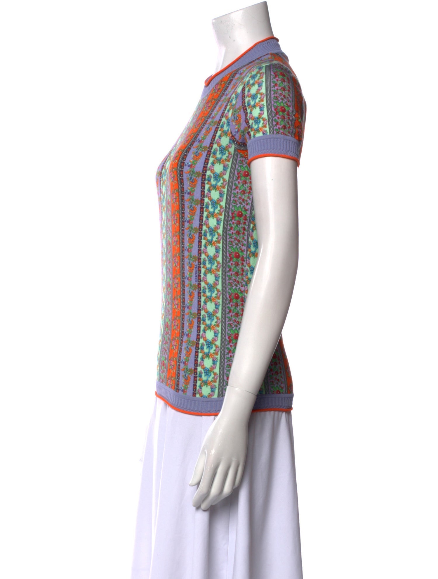 Versace Silk Printed T-Shirt w/ Tags