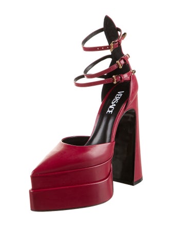 Versace Leather D'Orsay Pumps