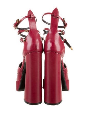 Versace Leather D'Orsay Pumps