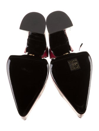 Versace Leather D'Orsay Pumps