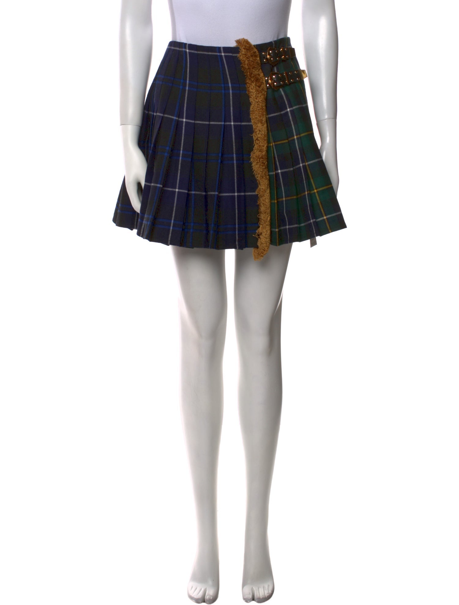 Versace Wool Mini Skirt