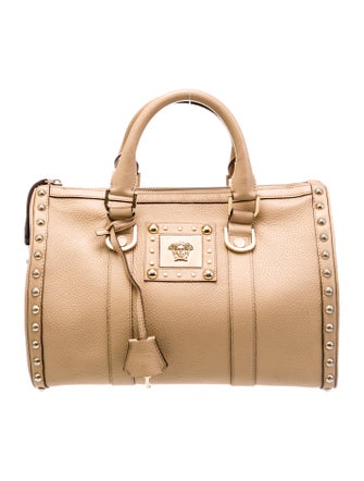 Versace Leather Top Handle Bag