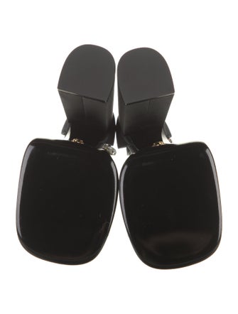 Versace Satin Crystal Embellishments D'Orsay Pumps