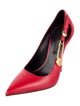 Versace Medusa Insignia Leather Pumps