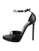 Versace Medusa Insignia Leather Sandals
