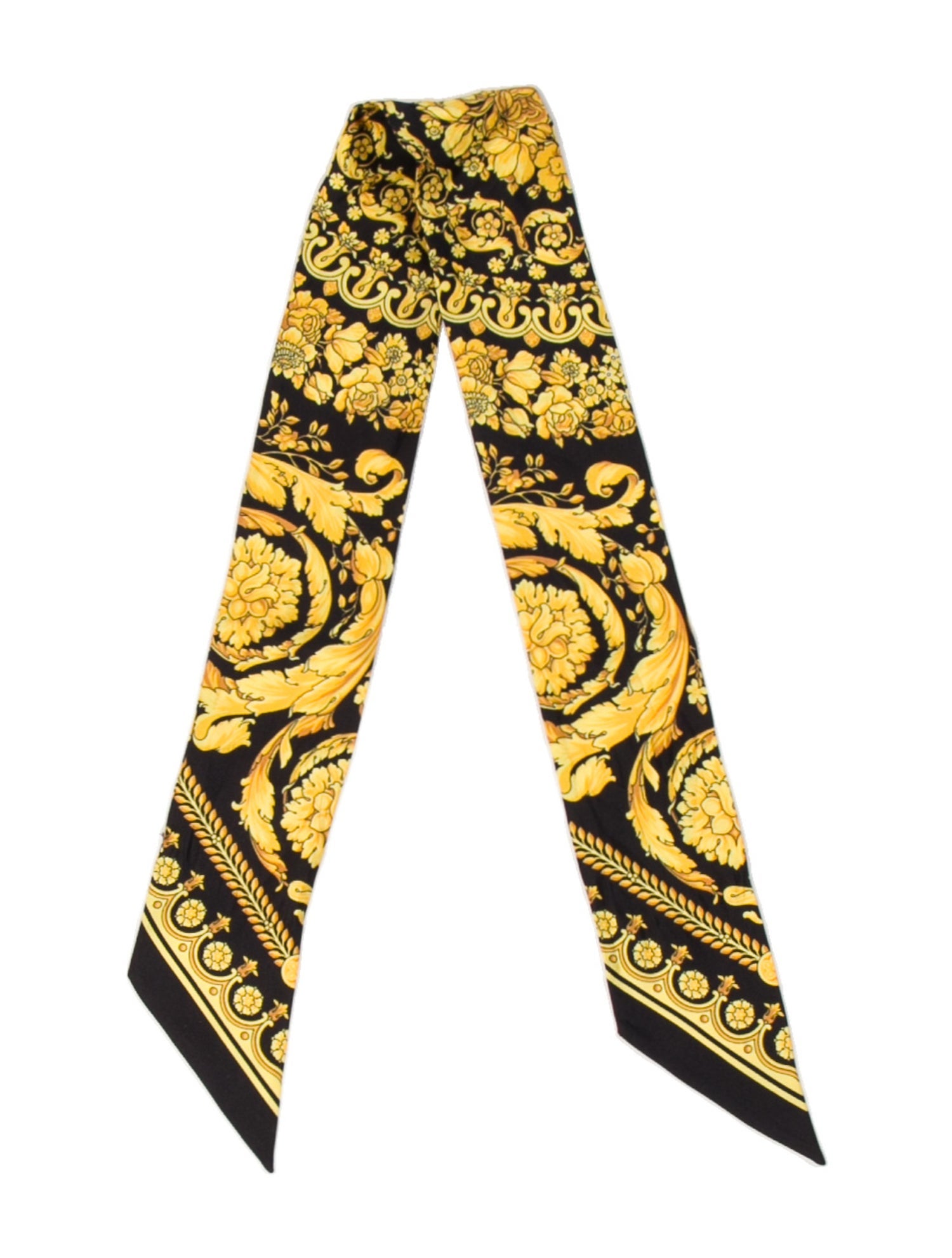 Versace Miami Leopard Silk Scarf