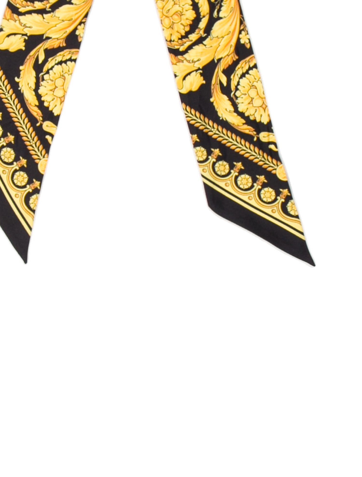Versace Silk Floral Print Scarf