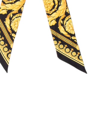 Versace Silk Floral Print Scarf
