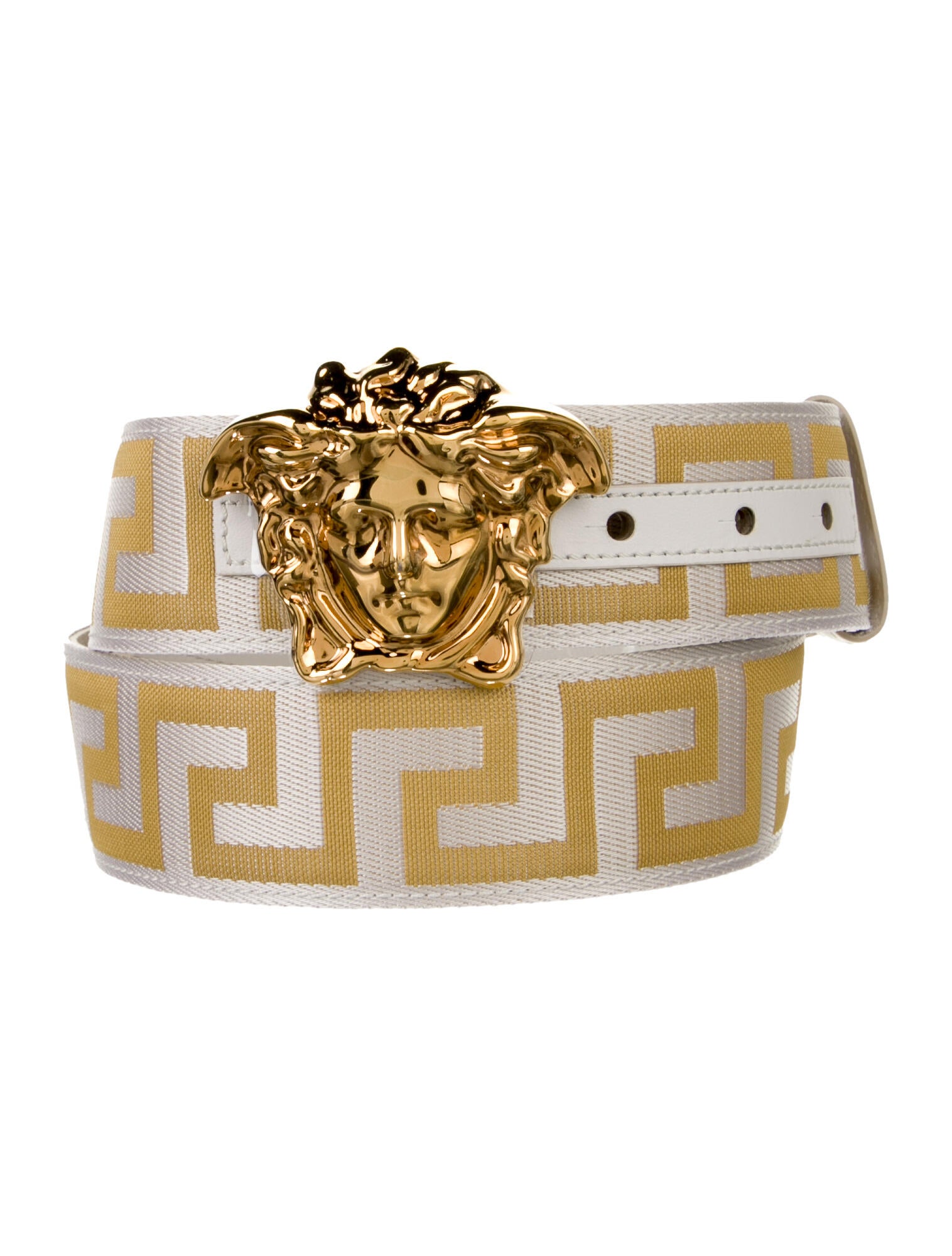 Versace Medusa Insignia Canvas Belt