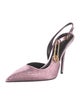 Versace Crystal Crystal Embellishments Slingback Pumps