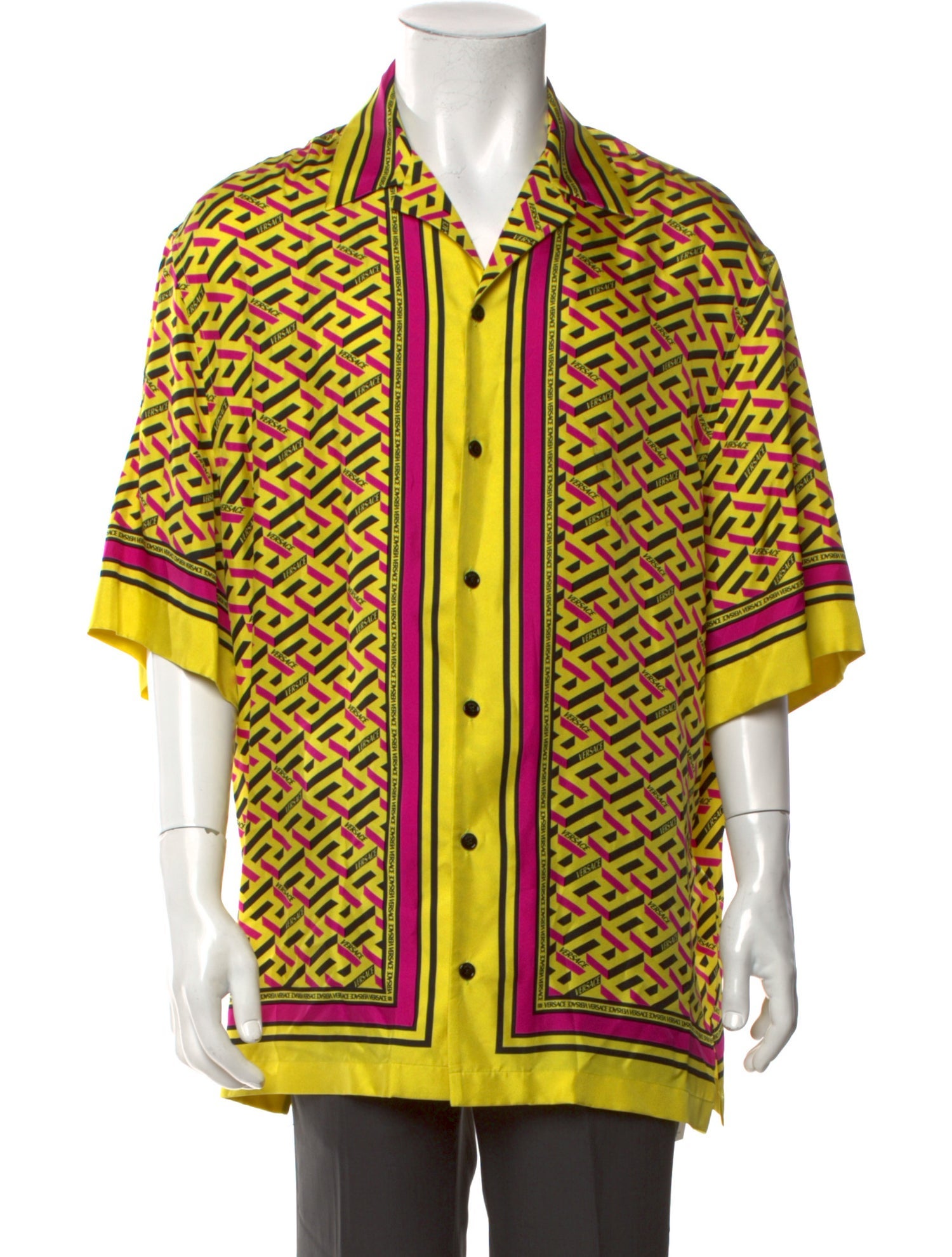 Versace Silk Striped Shirt