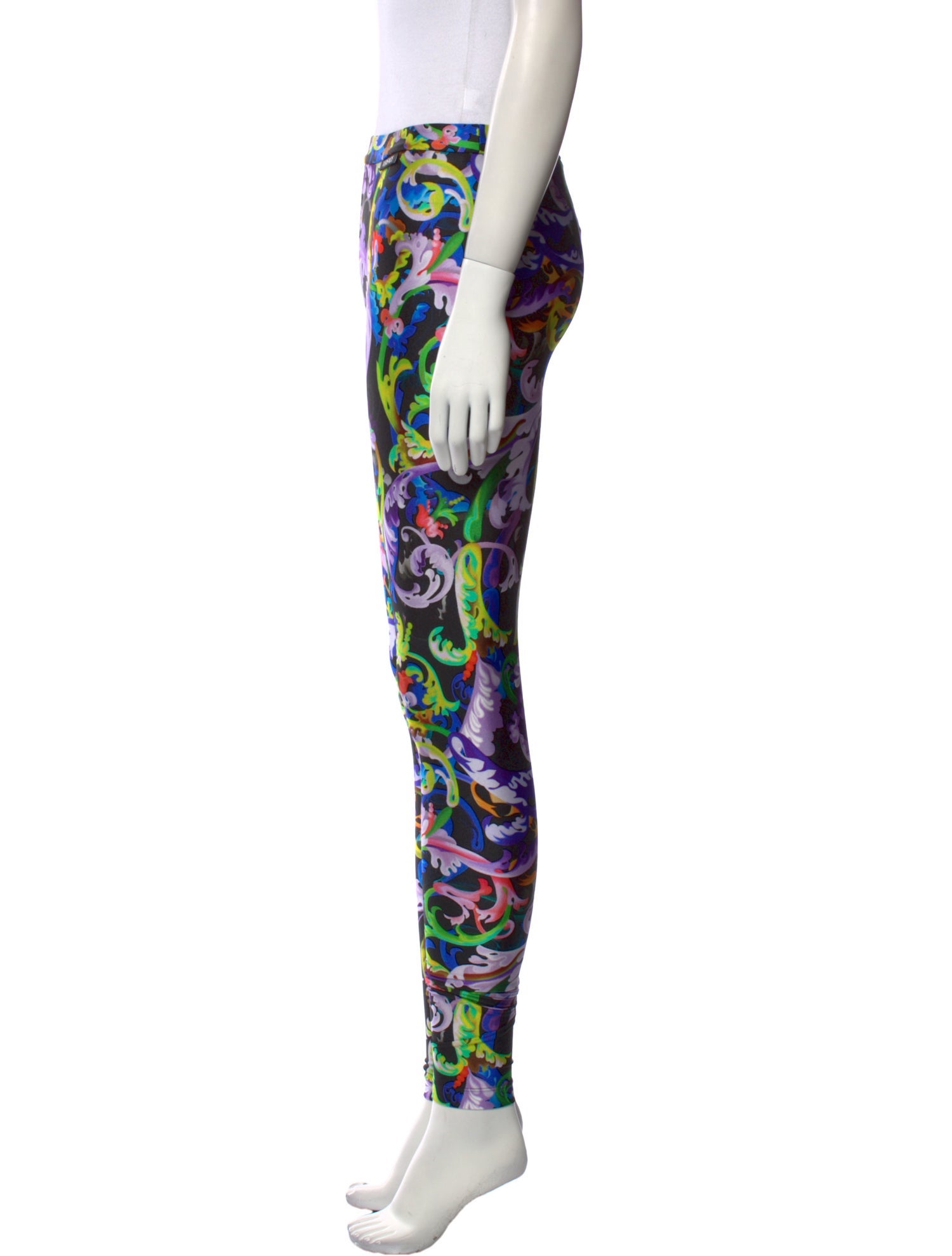 Versace Printed Skinny Leg Pants
