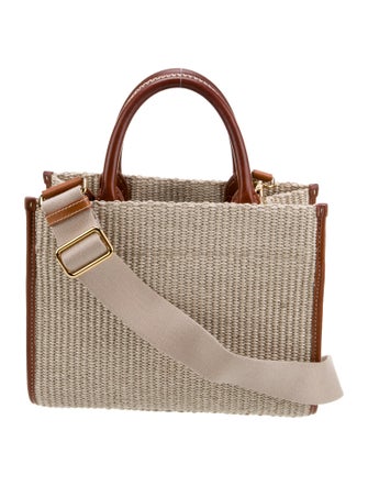 Versace Raffia Top Handle Bag