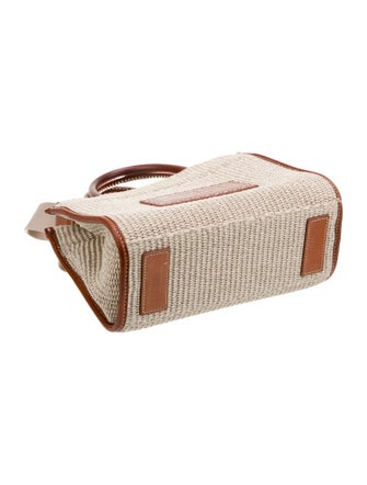 Versace Raffia Top Handle Bag