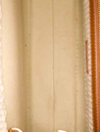 Versace Raffia Top Handle Bag