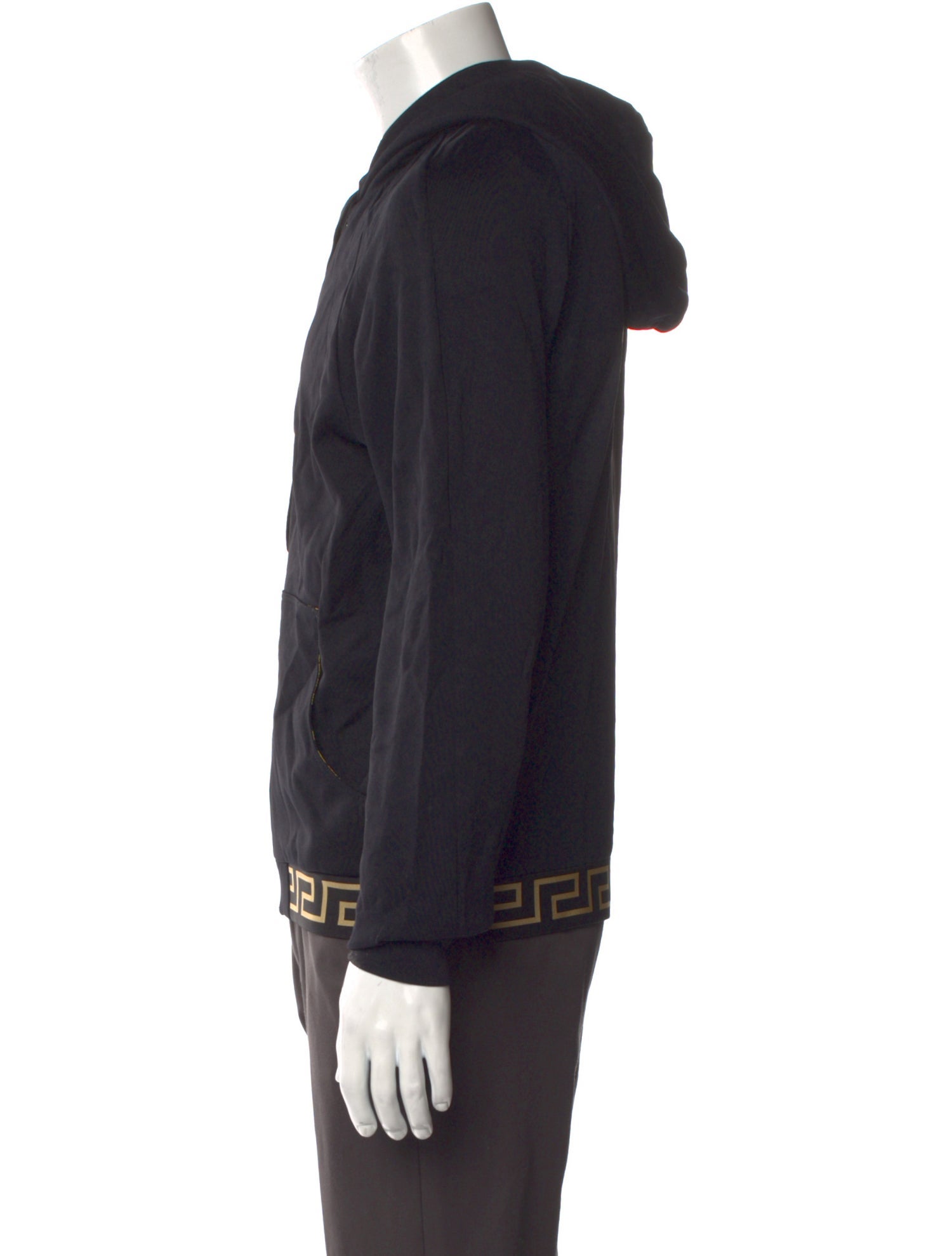 Versace Greca Pattern Crew Neck Hoodie