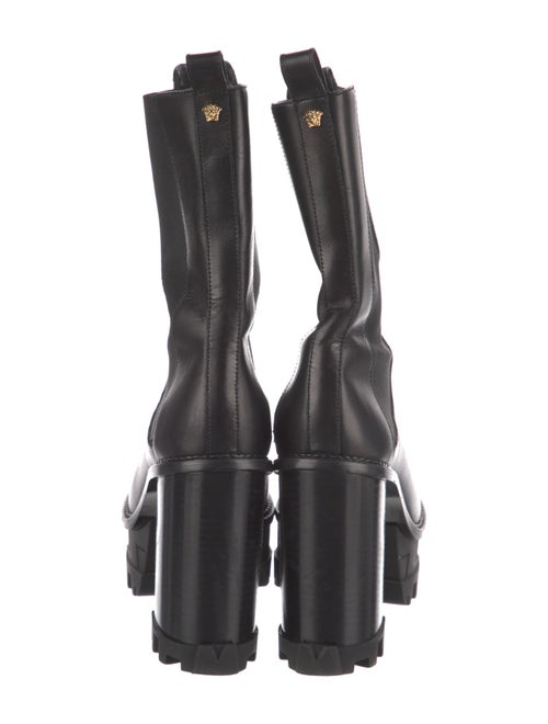 Versace Leather Chelsea Boots