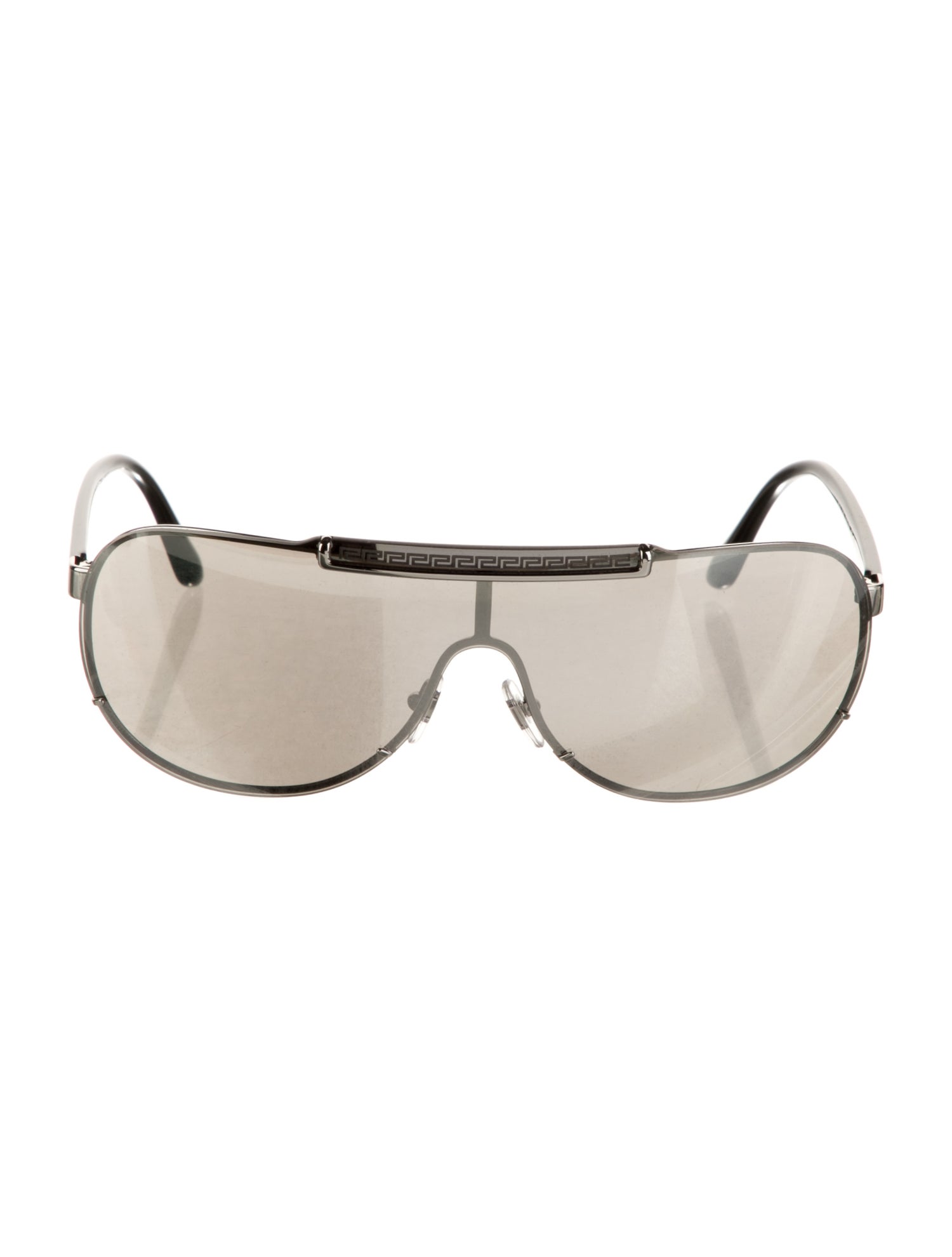 Versace Shield Mirrored Sunglasses