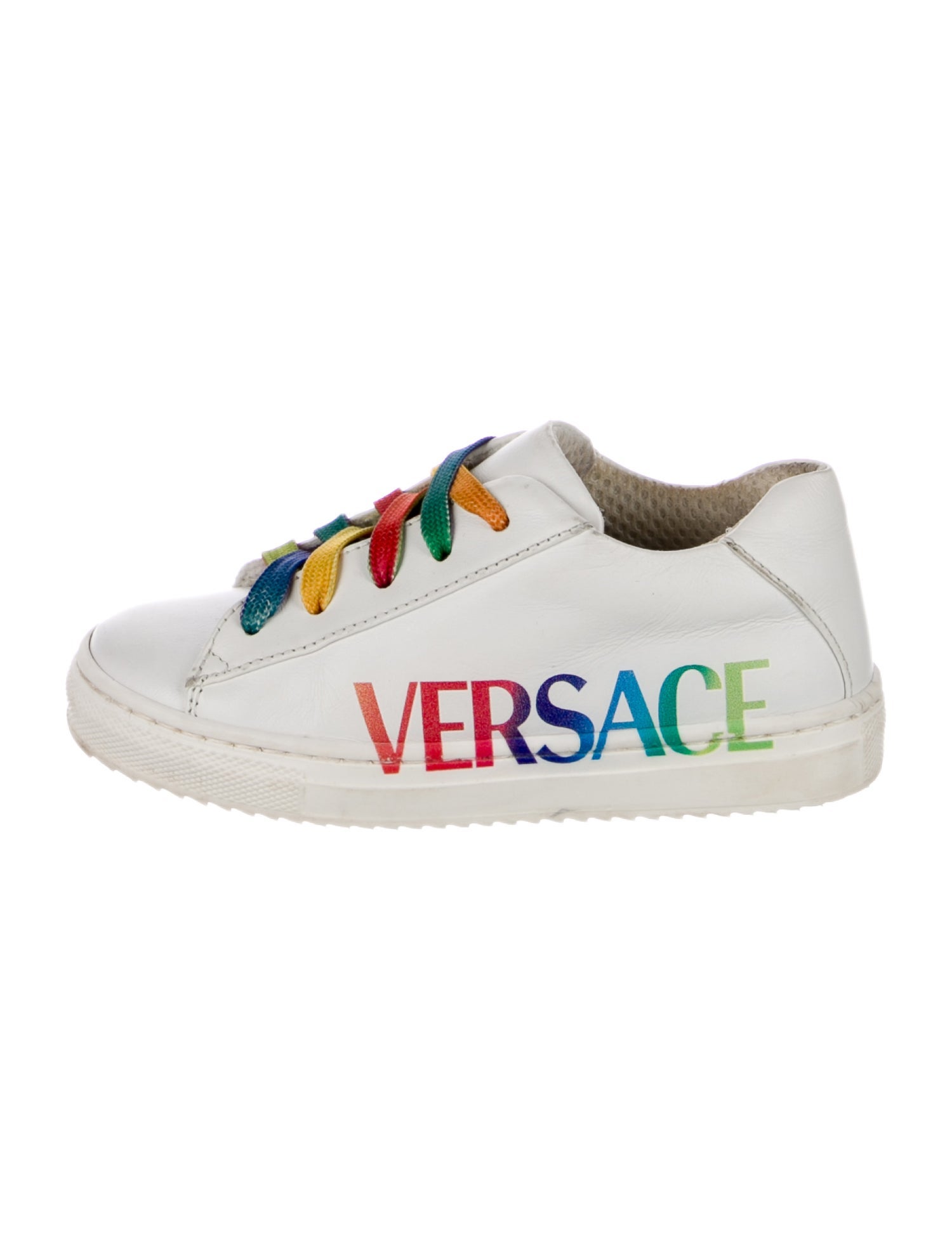 Versace Girls' Leather Low Top Sneakers