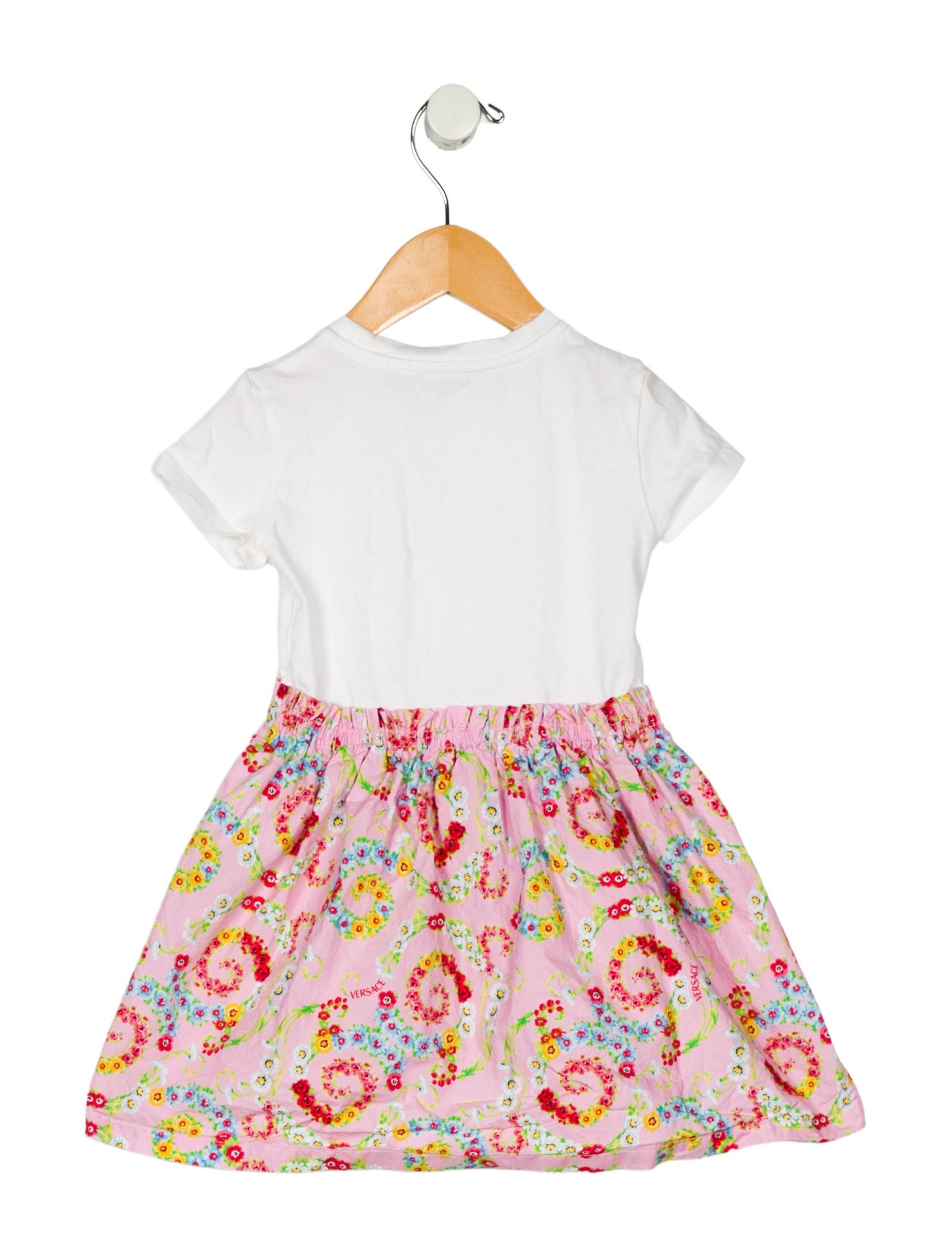 Versace Toddler Girls' Floral Short Sleeve Dress