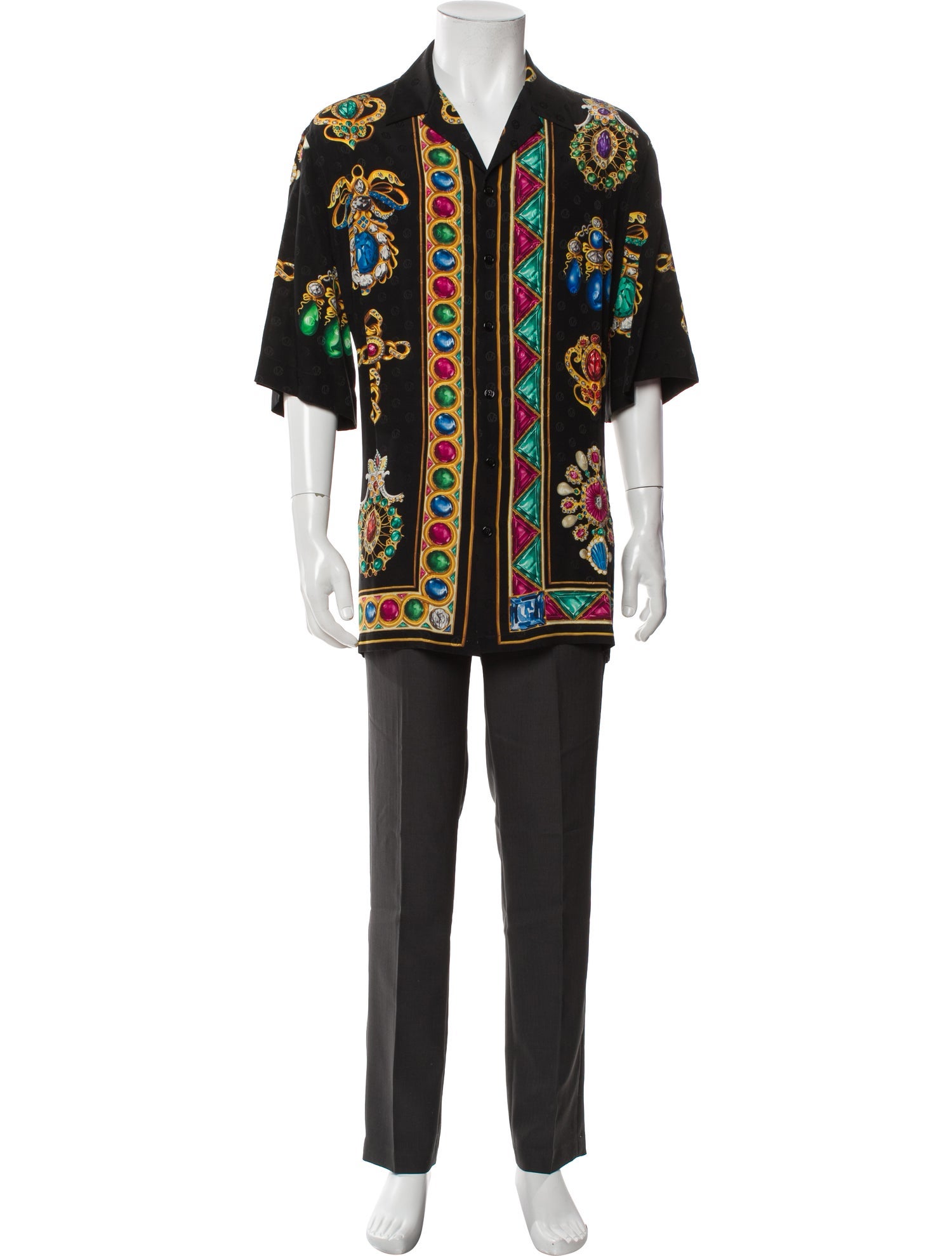 Versace Silk Printed Shirt