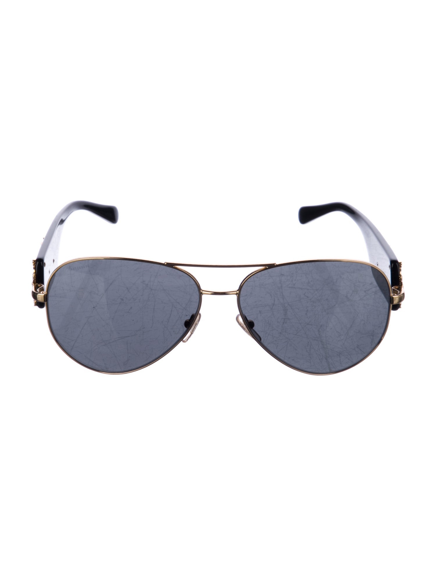 Versace Medusa Insignia Aviator Sunglasses