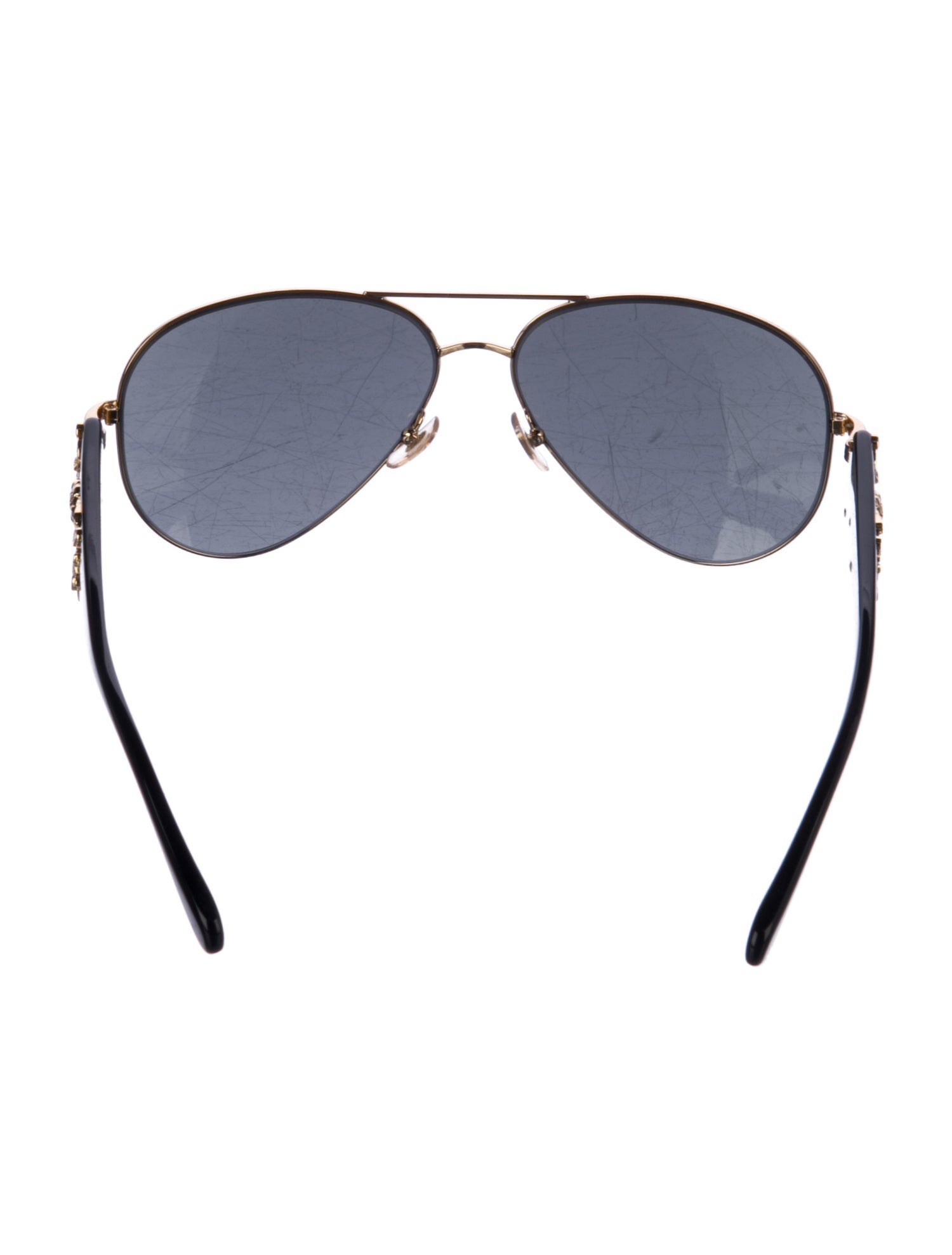 Versace Medusa Insignia Aviator Sunglasses