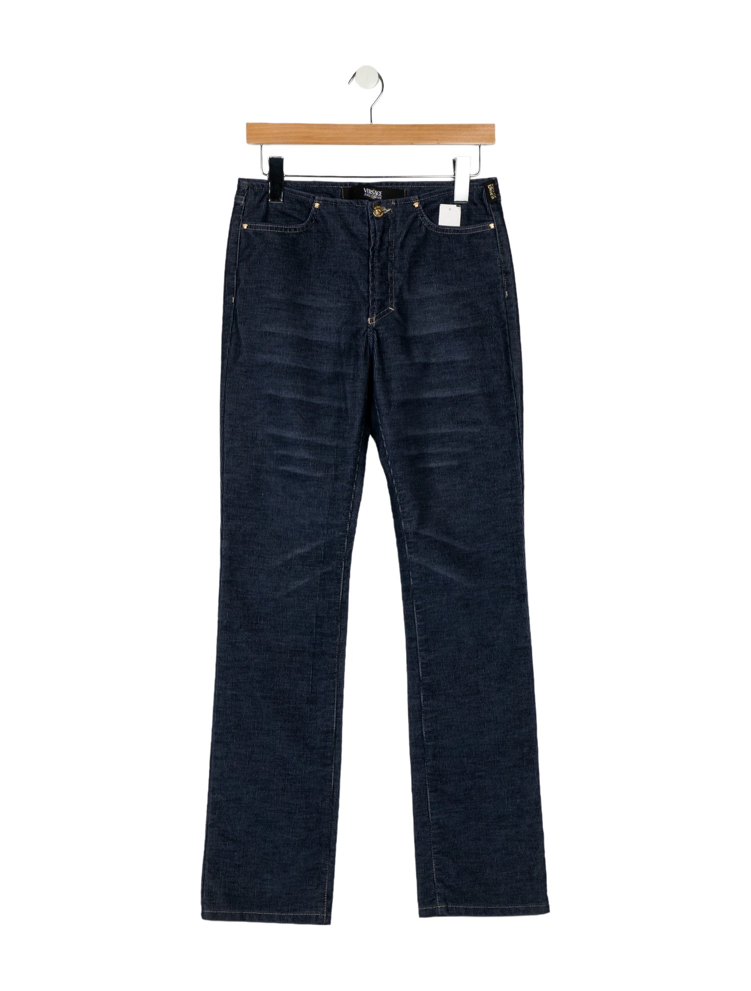 Versace Mid-Rise Straight Leg Jeans w/ Tags