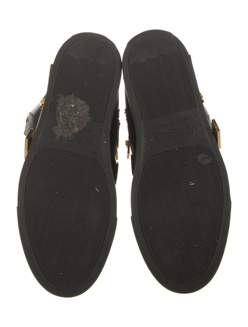 Versace Leather Combat Boots