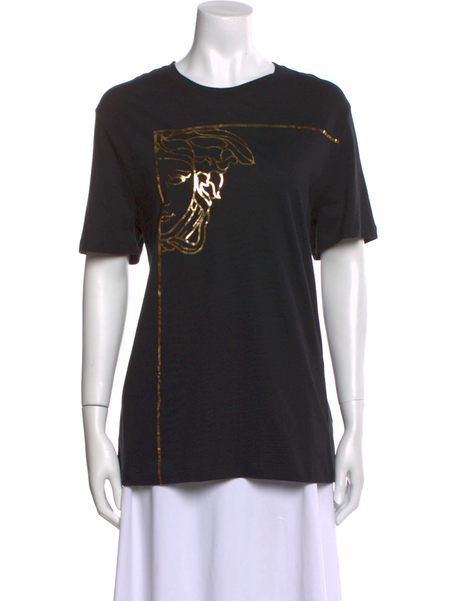Versace Graphic Print Crew Neck T-Shirt
