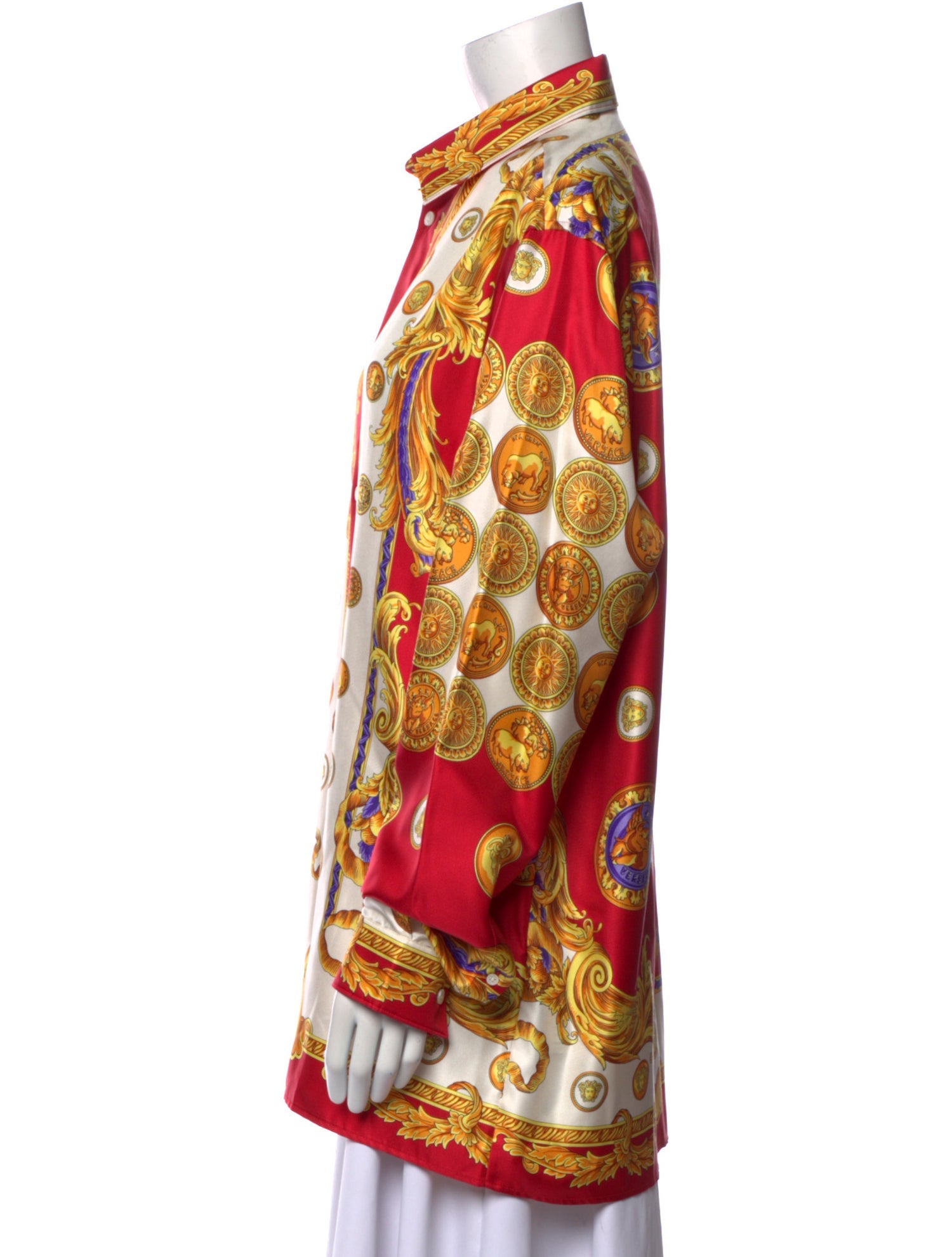 Versace Silk Printed Tunic