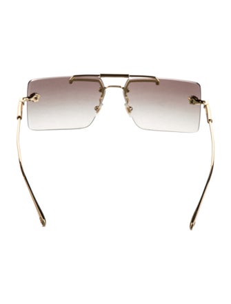 Versace Square Gradient Sunglasses