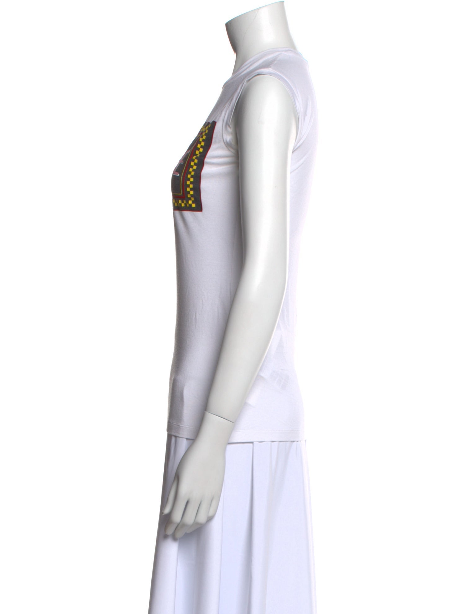 Versace Graphic Print Crew Neck Top