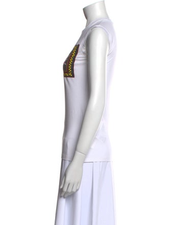 Versace Graphic Print Crew Neck Top