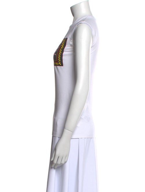 Versace Graphic Print Crew Neck Top