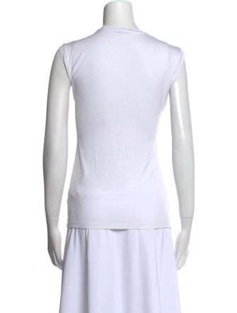 Versace Graphic Print Crew Neck Top