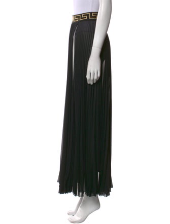 Versace Pleated Accents Midi Length Skirt