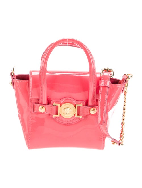Versace Patent Leather Top Handle Bag