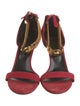 Versace Medusa Insignia Suede Sandals