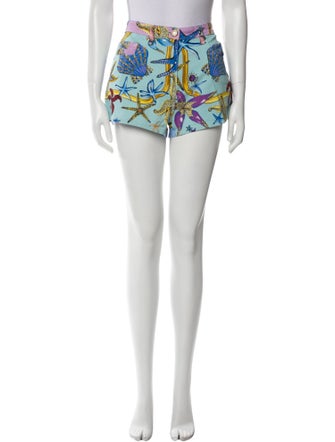 Versace Printed Mini Shorts