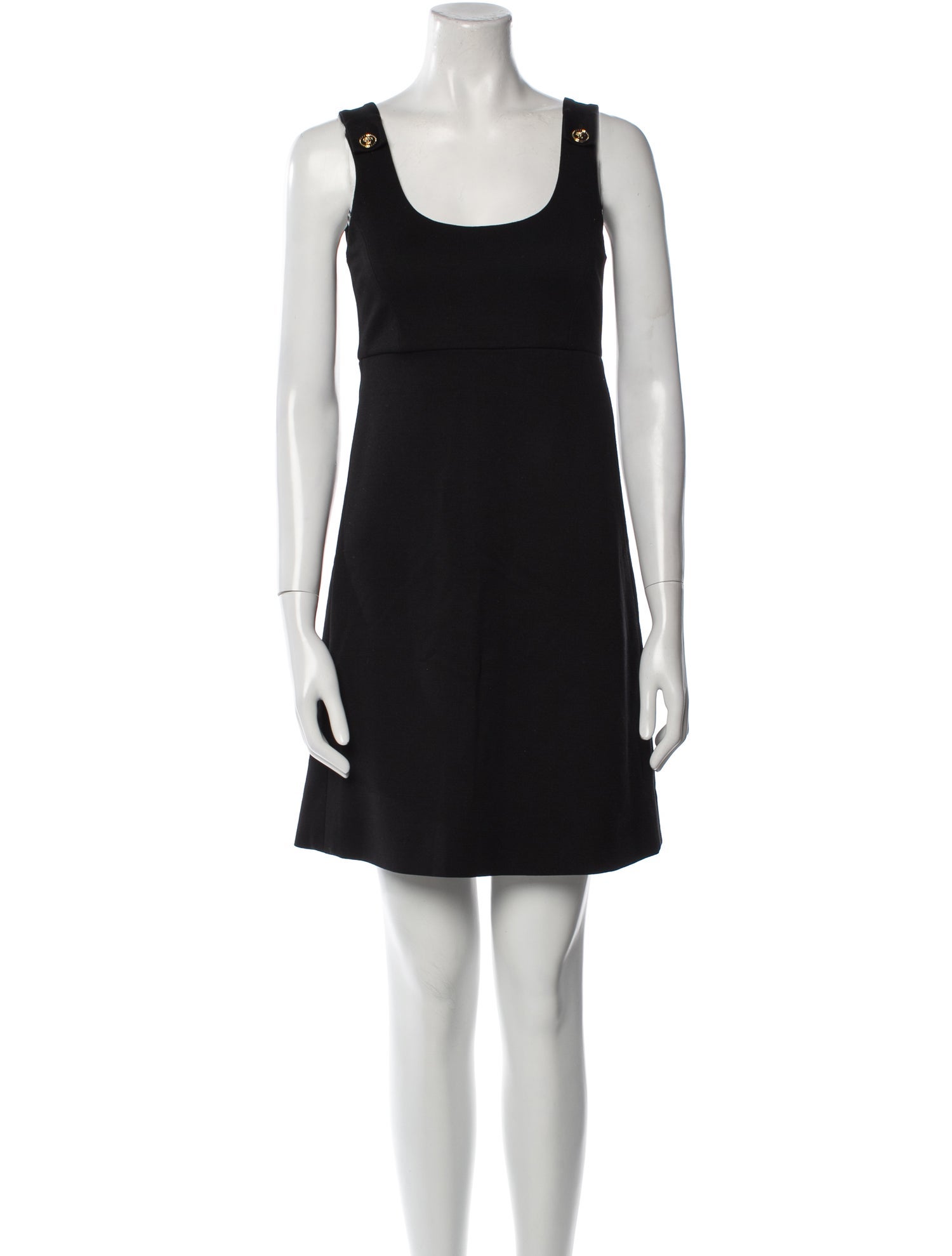 Versace Scoop Neck Mini Dress