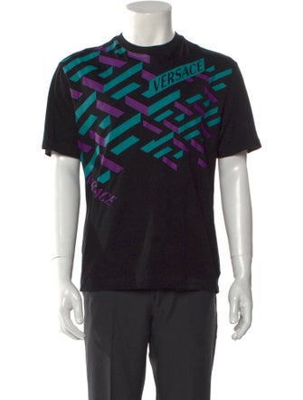 Versace Graphic Print Crew Neck T-Shirt