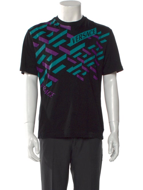 Versace Graphic Print Crew Neck T-Shirt