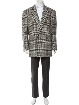 Versace Wool Patterned Blazer