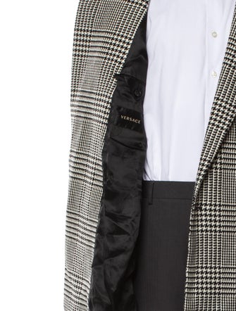 Versace Wool Patterned Blazer